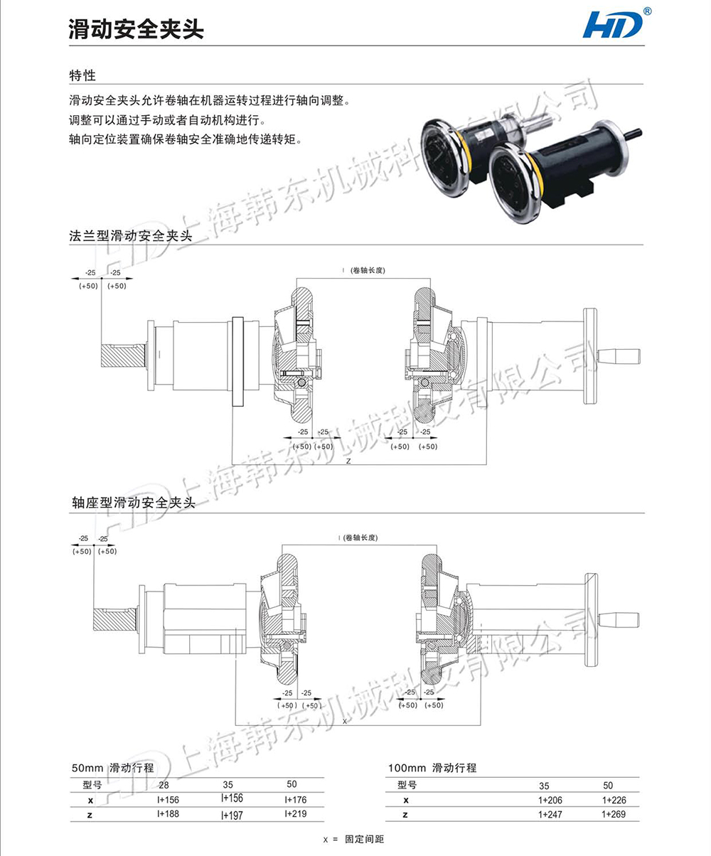 滑動式安全夾頭