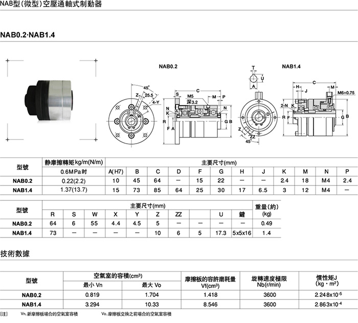 微型氣動(dòng)制動(dòng)器