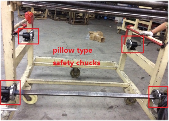 pillow type safety chuck