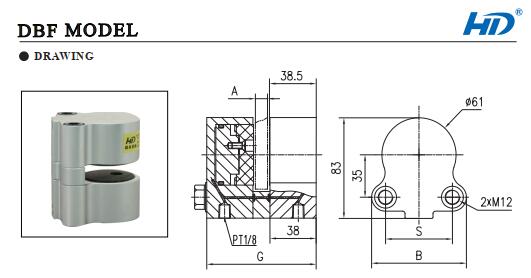 DBF caliper disc brake structure
